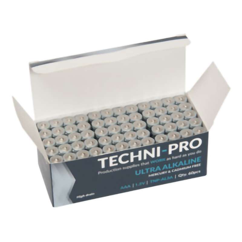 AAA Battery, Alkaline AAA 1.5v, 60 Batteries/Case